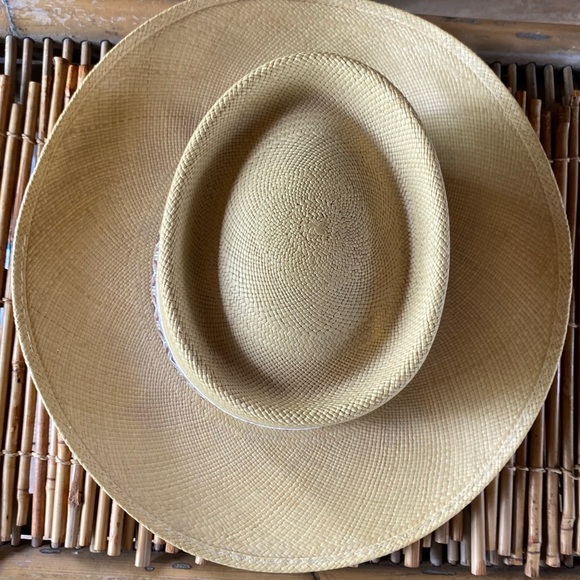 Vintage Stetson Derringer 60s/70s Genuine Panama Hat - Picture 10 of 16